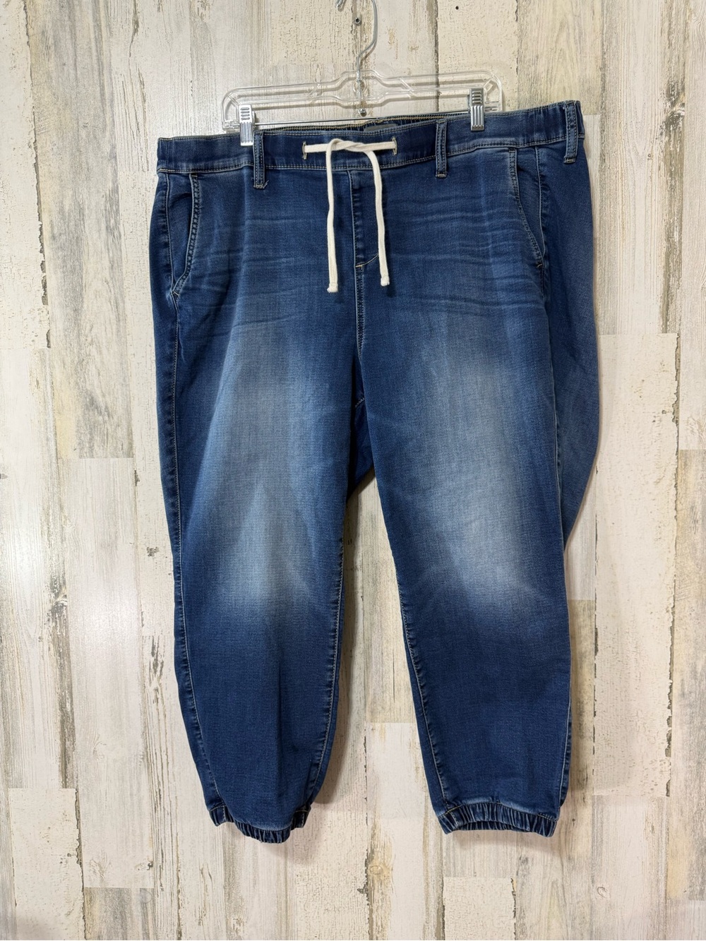 torrid Washed Blue Cropped Jogger Jeans